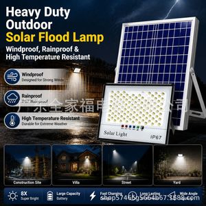 Lámpara Solar LED para Exteriores, Impermeable, 12V, con Batería de Polisilicio Incluida, para Jardín, Patio, Iluminación del Hogar - Product Image 2