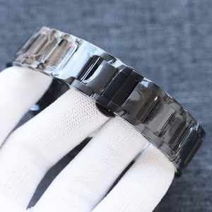 Nuevo Reloj Mecánico para Hombre, Edición Personalizada, Correa de Acero Inoxidable de 5 Eslabones, Esfera Negra Mate, Automático, Luminoso, con Fecha - Product Image 4