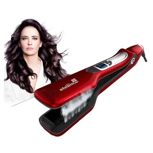 Xách Tay Kiểm Soát Nhiệt Hơi Nước Tóc Thẳng Styler Điện Phẳng Sắt Brazil Tóc Ép Tóc Phẳng Lược Phụ Nữ Chăm Sóc Sắc Đẹp