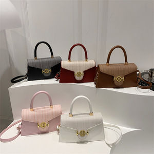 Bolso Bandolera de <span class=keywords><strong>Moda</strong></span> Francesa para Mujer, Estilo Vintage Otoñal, Chic, Casual, Pequeño, Cuadrado, Moderno, Simple, de Gran Capacidad, con Cubierta de Poliéster - Product Image 1