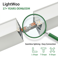 Luminaire linéaire LED architectural connectable avec couvercle en PC à haute transmission, lampe suspendue intérieure 3CCT, luminaire suspendu de bureau