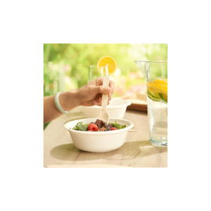 Meilleur Prix Bols en Pulpe de Bagasse de Canne à Sucre Blancs Écologiques Modernes de 7 oz et 8 oz Jetables avec Logo Personnalisé pour Fêtes et Événements en Gros - Product Image 1