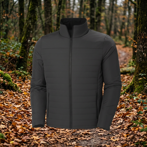 Blazer de costume homme slim fit pour l'extérieur, imperméable, coupe-vent, en polyester enduit, avec fermeture éclair frontale, idéal pour le travail en hiver - Product Image 3