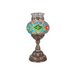Aromatherapy <strong>Lamp</strong> Turkish Exotic Mediterranean Sea Design Dimmable Glass Shade Bedroom Living Room Study Hotel Table <strong>Lamp</strong> - Product Image 1