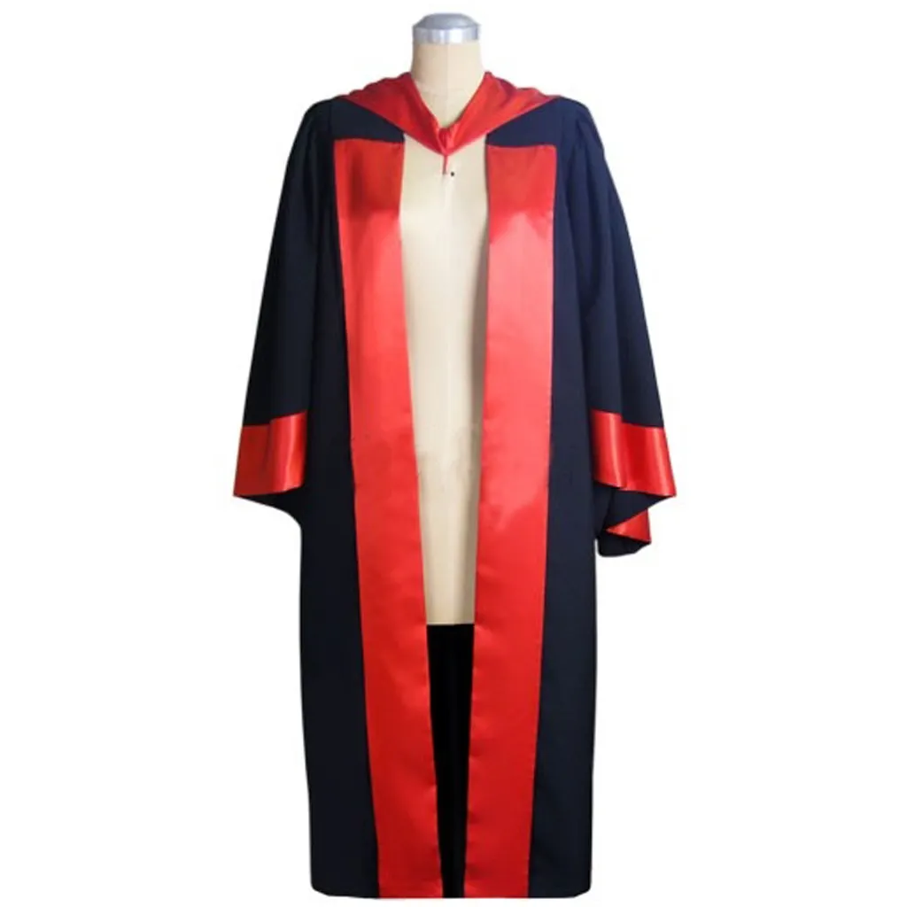 High quality last fashion of graduation gown custom color University of Cambridge graduation hoods stoles and caps