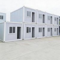 Kit de maison modulaire mobile de taille personnalisable en conteneur, panneau sandwich en acier pour hôtel ou usage domestique - Assemblage rapide, design contemporain
