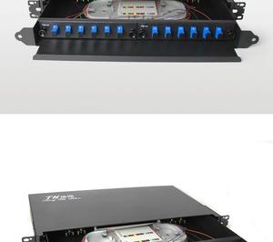 แผงแพทช์ไฟเบอร์ออปติก PLC Splitter แบบขายส่ง 12 24 48/96 พอร์ต SC/FC/LC/ST สำหรับเครือข่าย FTTH - Product Image 2