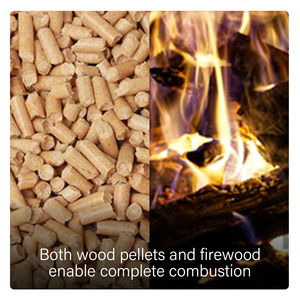 PU-120 Modern Industrial Design Free-Standing <strong>Wood</strong> Pellet <strong>Stove</strong> 94% Efficiency Smoke-Free Eco-Friendly Heating Villa Cast Iron - Product Image 6