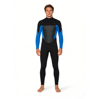 Combinaison de plongée intégrale en néoprène 2/3 mm imperméable avec fermeture éclair sur la poitrine, manches longues, thermique, antidérapante, avec genouillères intégrées, pour homme, idéale pour le surf et les activités de plein air