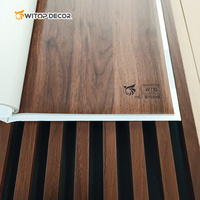 Paneles de Pared de Material WPC de 160*24*2900 mm, Paneles de Pared Decorativos Compuestos para Interiores, Revestimiento para Dormitorio, Sala de Estar, Paneles de Pared de Plástico WPC