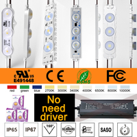Module LED 2835 12V AC 110V/220V, module SMD 3LED, module d'injection LED, CE Rohs IP67 étanche