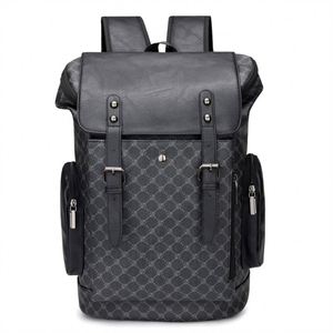 Wholesale Custom Printing PU Leather Men's <b>Backpack</b> Vintage Waterproof Business Travel Laptop <b>Backpack</b> - Product Image 6