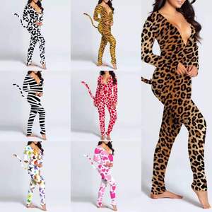 Pijama de Mujer Casual de Punto, Talla Grande, Manga Larga, Transpirable, de Secado Rápido, Personalizado con Cuello en V y Estampado Serigrafiado - Product Image 5