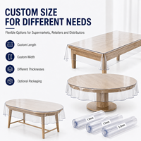 Nappe transparente en PVC YJ, couverture de table en plastique transparent, protection de table en vinyle pour studios photo, haute clarté, OEM