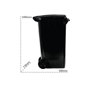 Carvel 580x735x1065mm polyethylene wheeled <b>waste</b> <b>bin</b>, 240lt - Product Image 2