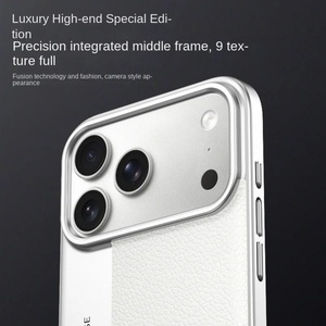 เคสโทรศัพท์หนัง PU ลายกล้องสีสันธุรกิจ สำหรับ iPhone 17 Pro Max 17 Air  บางเฉียบ ป้องกันแรงกระแทก  วัสดุ PC แข็ง - Product Image 2