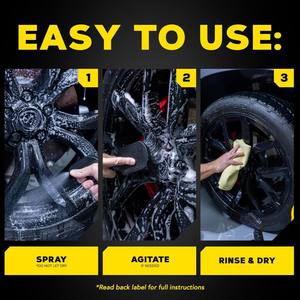 Nettoyant pour jantes de voiture Aegis NC-893, marque privée, nettoyage des particules de rouille, faible odeur, pH neutre, nettoyant pour freins en spray, jantes en acier, camions, 5 ans - Product Image 4