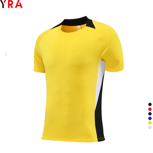Gelbe Fußball-T-Shirts Trikots Sportbekleidung für Herren Jugend Training Polyester Sportswear Großhandel 2026 - Product Image 1