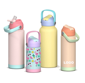 Botella de Agua Infantil Hong Ling con Tapa de Paja, Diseño Personalizado, Portátil, Aislada, para la Escuela y Viajes - Product Image 3