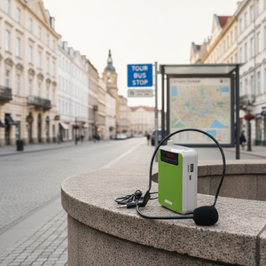 Amplificateur vocal portable professionnel K300 avec clip ceinture amovible, batterie externe 2200 mAh, double mode USB/filaire, sortie 5-10W pour téléphone portable - Product Image 2