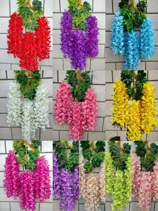 พวงดอกวิสทีเรียสีขาวประดิษฐ์แบบขายส่ง - ผ้าไหมรักษ์โลก คุณภาพสูง เหมาะสำหรับงานแต่งงาน คริสต์มาส และอีสเตอร์ - Product Image 5