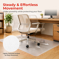 Tapis de sol transparent en PVC imperméable de grande taille 1200x900mm, sans odeur, pour chaise, bureau, sol dur, protection pour la maison et le bureau