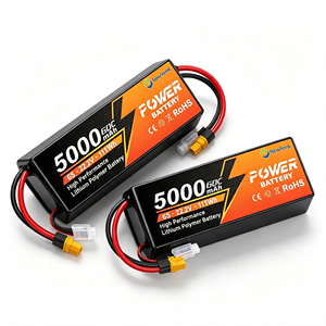 Batteria LiPo 2S 3S 4S 6S 2200mAh 3600mAh 4000mAh 5000mAh 6000mAh 7000mAh con Connettore XT60 EC5 T Plug per Droni RC, Auto e Modellini di Aerei - Product Image 6