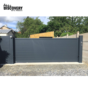 Aluminium otomatis geser desain utama gerbang dilapisi bubuk jalan raya gerbang geser - Product Image 1