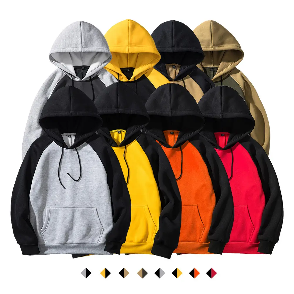 Sweat à capuche pour hommes, LOGO personnalisé, couleur de rue, sweat-shirt multicolore couleurs mixtes, blanc, bricolage