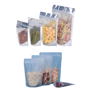 Sachet Doypack Personnalisé en PE Recyclable avec Fermeture Éclair, Qualité Alimentaire, Refermable pour Emballage de Noix, Amandes et Snacks - Product Image 1