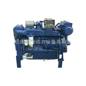 เครื่องยนต์ดีเซลทางทะเล Wd10c200 18 แรงม้า 200 แรงม้า 1800 รอบต่อนาที หกสูบ สี่จังหวะ สตาร์ทอัตโนมัติ สำหรับเรือ - Product Image 1