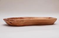Guansen Unique plateau de service en bois incassable plat sculpté à la main pour assiette en bois de racine de pain de fruits