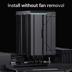 Snowman RGB ống nhiệt <span class=keywords><strong>CPU</strong></span> Quạt làm mát nhôm tự làm chơi game PC giải pháp hoàn hảo đa màu hiệu ứng ánh sáng - Product Image 2