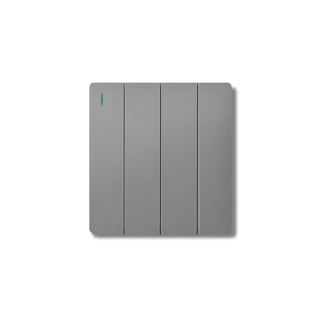 Los interruptores Serie 4 Grey ofrecen un diseño moderno y funcional, que proporcionan un control sencillo que se adapta a una variedad de decoraciones interiores. - Product Image 1