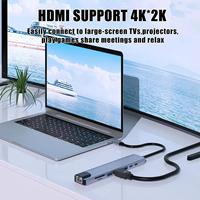 Nouveau Hub USB-C RJ45 OEM 2024 avec USB 3.1, VGA 4K, Charge PD et Câble Lightning pour Ordinateur, Téléphone et PC (Inde)