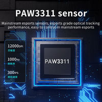 Souris de jeu sans fil AJAZZ AJ139 V2 MC PAW3311 à 6 boutons ambidextres, station de charge magnétique RGB, macro pour 12000 DPI