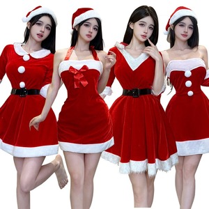 Costumes sexy pour femmes, inspirés <span class=keywords><strong>de</strong></span> films et <span class=keywords><strong>de</strong></span> séries télévisées, robe <span class=keywords><strong>de</strong></span> Noël en velours doré pour les performances en club et en bar - Product Image 2