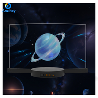 Póster Digital OLED Curvo Plateado Personalizable con Gama de Colores de 1.07B y 10 Bits, Brillo de 800cd, Uso en Interiores con Compartición de Punto de Acceso WiFi