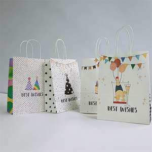 KUAIMA Best Price Wholesale 16*8*22cm Small 4 Style Assorted Goodie Gift Party Favor Gift <b>Paper</b> <b>Bags</b> for Happy Birthday - Product Image 5
