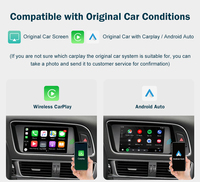 Décodeur d'interface multimédia sans fil Android Auto Apple CarPlay pour Audi Q5 (2009 - 2017) avec système MMI 3G / MMI 3G +