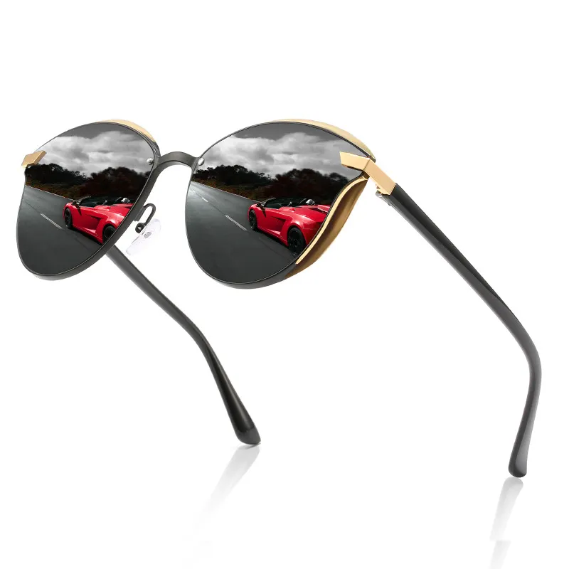 XUEDIAO 2023 New Fashion Cat Eye Sun Shades Luxury Mirror Polarized Driving Sunglasses For Women XY187