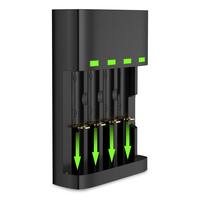 2023 chargeur multifonctionnel 1.2V AA AAA batterie 3.7V Lithium Rechargeable batterie Smart NiMH/NiCd chargeur pour prise à 4 emplacements
