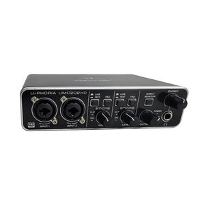 <span class=keywords><strong>Carte</strong></span> <span class=keywords><strong>Son</strong></span> Externe USB Haut de Gamme <span class=keywords><strong>Behringer</strong></span> UMC202HD pour Streaming Live Professionnel, Enregistrement sur Ordinateur et Guitare pour Téléphone - Product Image 1