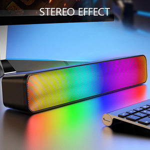 Barra de Sonido LED RGB Inalámbrica de Escritorio de 10W con Subwoofer Bluetooth para Juegos, Fiestas y Uso en Exteriores para Cine en Casa - Product Image 6