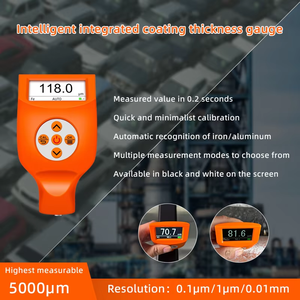 Nouveau jauge de mesure d'épaisseur de revêtement portable à succès avec indicateur LED tricolore pour une détection rapide de 3000 à 9900 microns - Product Image 1