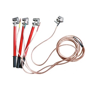 Sécurité électrique <span class=keywords><strong>Fil</strong></span> De Terre Pince avec Tige de Mise À La Terre Haute Tension portatif de mise à la terre Haute Tension Portatif tige de terre ensemble - Product Image 2