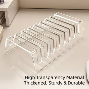 Organizzatore per Telefoni e Tablet in Confezione da 2, Materiale PET Trasparente, Opzioni a 8 o <span class=keywords><strong>6</strong></span> Scomparti, Organizzazione Efficiente del Desktop - Product Image 2
