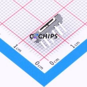 MSK-23D18G3 051 Slide Switch DIP Switch Double Pole Three Throw Rectangle Pin Header PC Pin Right Angle Insert - Product Image 2