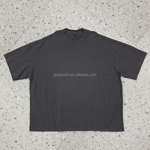 เสื้อยืดคอตตอนทรงครอปคุณภาพสูงสั่งทำพิเศษ ทรงหลวมโอเวอร์ไซส์ หนานุ่ม ไหล่ตก ทรงบ็อกซี่ ผลิตเสื้อยืด - Product Image 3