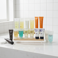 Kit de Voyage Conforme RoHS | Ensemble d'Articles de Toilette Personnalisés pour Hôtels | Mini-Produits d'Accueil Hôteliers de Haute Qualité | Kit Mini-Shampoing et Gel Douche en Tube Souple